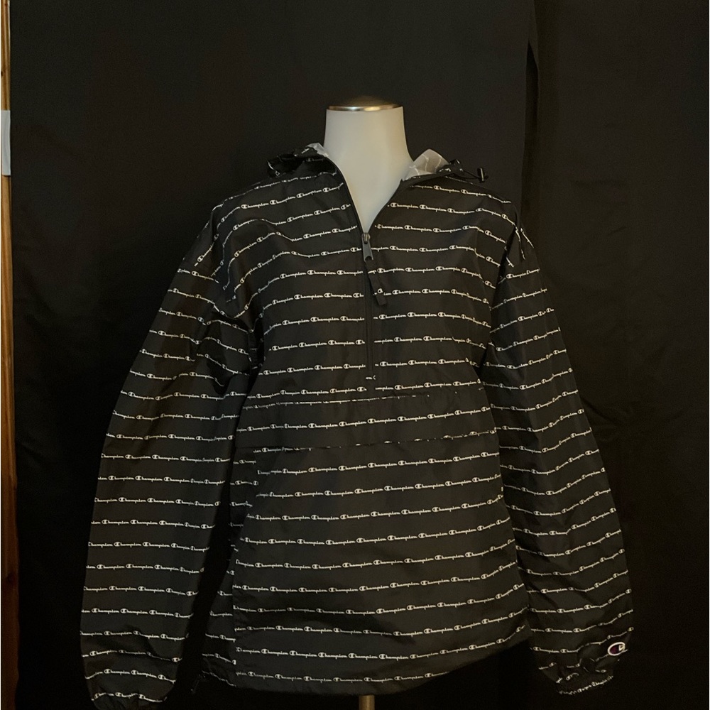Champion Black Windbreaker